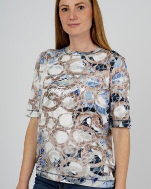 Camiseta  Manga Corta Aros Print de Karntner