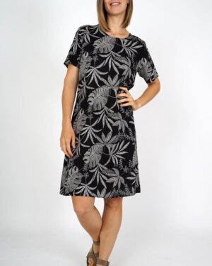 Vestido  Manga Corta Viscosa de Karntner