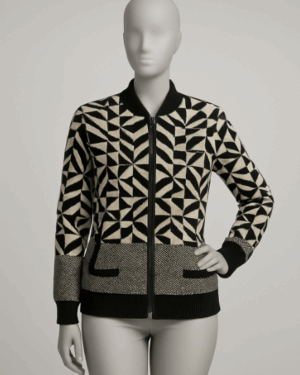 Chaqueta con estampado geométrico de MCM