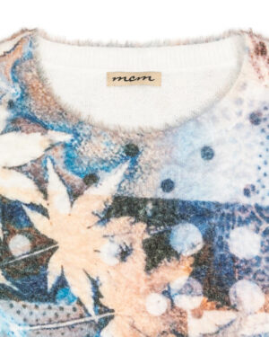 Jersey con estampado artístico floral y textura afelpada de MCM