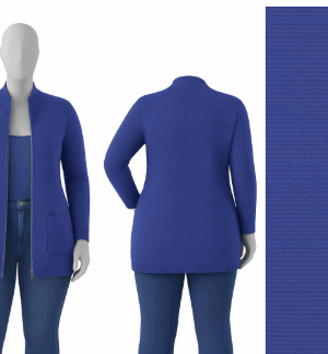 Chaqueta larga con cierre frontal de MCM