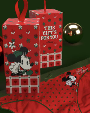 Braguita roja navidad Minnie Disney