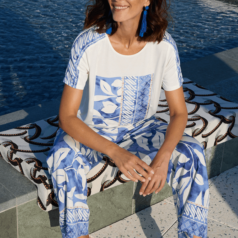 Conjunto mujer viscosa estampado cómodo MCM - Imagen 2